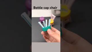 Mini bottle cap chair diy toys artascraft craft minecraft shorts [upl. by Edwyna448]