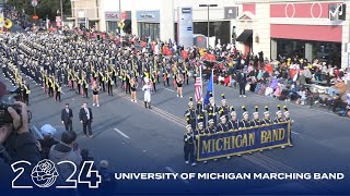 University of Michigan Marching Band  2024 Pasadena Rose Parade [upl. by Ial]