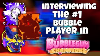 💬 Interviewing the 1 Bubble Player in Bubble Gum Simulator Reborn 🎙️ [upl. by Yreved733]