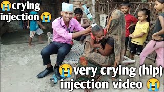 injection video pain in hip  injection video female hip  funny video injection on hip  injection [upl. by Arekahs]