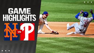 Mets vs Phillies Game Highlights 91524  MLB Highlights [upl. by Anaitsirk]