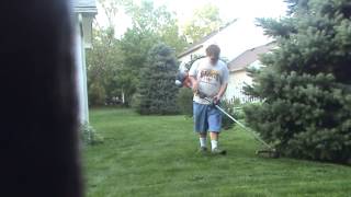 October Lawn Cutting Video at My Grandparents House 6 [upl. by Dearman733]