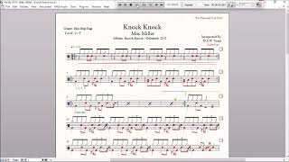 Drum Score  Mac Miller  Knock Knock sample [upl. by Landry]