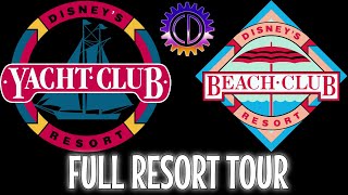 Disneys Yacht amp Beach Club Resorts  Full Guided Tour [upl. by Anilosi]