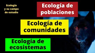 ECOLOGÍA Y SU CAMPO DE ESTUDIO [upl. by Matrona]