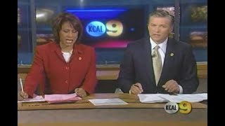 KCAL TV KCAL 9 News at 8pm New Graphics and New Set Los Angeles January 20 2003 [upl. by Lyudmila941]