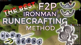 OSRS The Best F2P Ironman Runecrafting Method [upl. by Nnylak427]