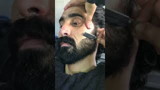 Asmr beard with barber part 1 trendingtrendingvideos salon [upl. by Lynch]