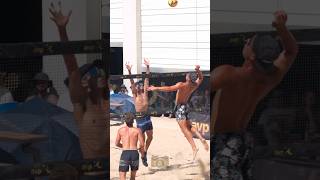 Rally of the day 🔥🔥🔥 volleyball beachvolleyball volleyballworld volleyballmatch [upl. by Anitnoc]