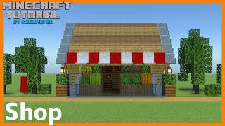 【マインクラフト】ちょっとおしゃれなお店の作り方【マイクラ建築講座】 [upl. by Eiramnaej]