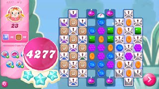 Candy Crush Saga Level 4277 NO BOOSTERS  3 Sugar Stars 🌟🌟🌟 [upl. by Attennhoj]