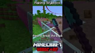 I Made Skyblock in Minecraft Hardcore 8 [upl. by Atteoj269]