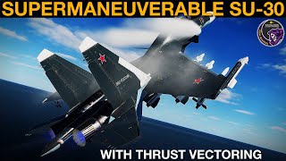 Su30With Thrust Vectoring vs F16C FA18C Su27 Mig29 amp M2000C Dogfight  DCS [upl. by Ress]