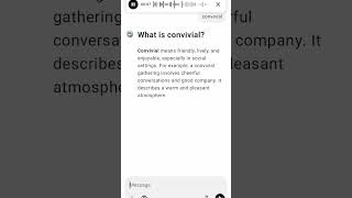 What is convivial [upl. by Sirahc]