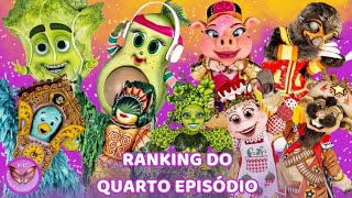 RANKING do QUARTO EPISÓDIO  The Masked Singer Brasil [upl. by Ecyaj]