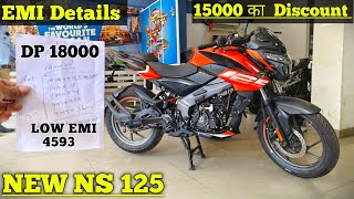 2024 Model New Bajaj Pulsar NS 125 Bs6 Bike Price  💰 Loan Details🔥EMI  Finance Detail  Document [upl. by Gadmon]