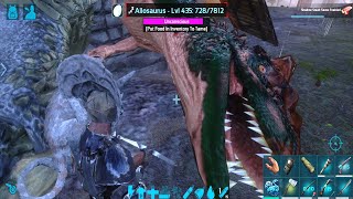 Ark Mobile Triple Allosaurus Trapping amp Taming  Allosaurus Abilities  HardcoreBrutal Ep  40 [upl. by Montano625]