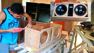 Paano Gumawa ng Magandang Line Array Box na D10quot  Making Dual Array d10quot [upl. by Terrill]