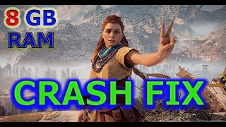 Horizon Zero Dawn PC Crash Fix 8 GB RAM [upl. by Prochora]