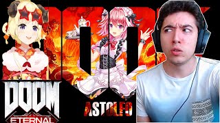 Reacting to DOOM Eternal Review  Alpha Male Gaming  Amogus Edition Max0r [upl. by Lletnwahs742]