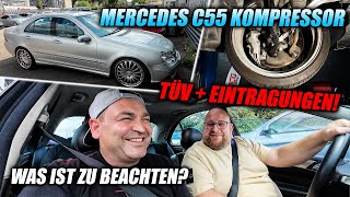 TÜV  Eintragungen am Mercedes C55 Kompressor  Was ist zu beachten Wie gehe ich vor [upl. by Asirehc]