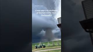 Possible tornado spotted in Alberta Canada shorts [upl. by Meyer]