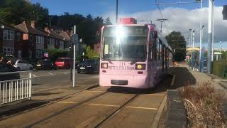 Stagecoach Supertram 111 departs Middlewood with a Yellow Route Service to Meadowhall [upl. by Gilpin]