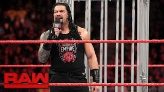 Roman Reigns gets his US Title rematch Raw Jan 23 2017 [upl. by Wilkinson]