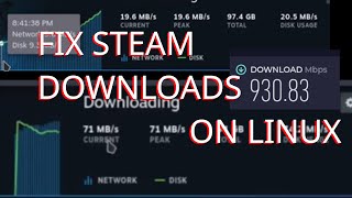 Steam Downloads Slow On Linux FIX IT [upl. by Nnawtna]