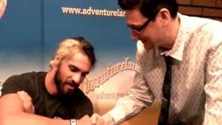 WWE Superstar Seth Rollins Interview at Adventureland Store  2014 [upl. by Binette]