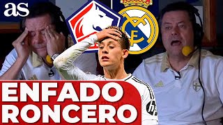 RONCERO reacciona al GOL y la DERROTA del REAL MADRID vs LILLE en CHAMPIONS LEAGUE [upl. by Kristof366]