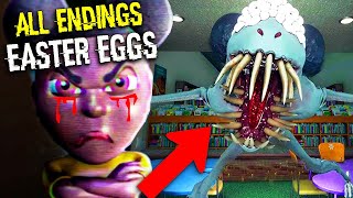 Amanda the Adventurer 2 ALL Easter Eggs All ENDINGS SECRET ENDING SECRETS amp Story Explained [upl. by Adnilem]