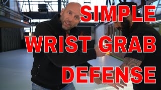 Life Saver SIMPLE WRIST GRAB DEFENCE Krav Maga [upl. by Ewolram]