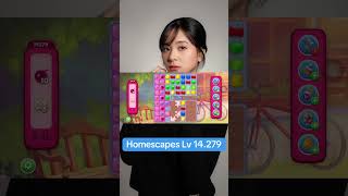 Homescapes lv 14279 games homescapes puzzle homescapesgameplay gaming playrix gameplay [upl. by Ayalat727]