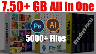 5000 Graphics Design Editable Templates Download For Photoshop amp Illustrator Photoshop Tutorial [upl. by Kcirdet]