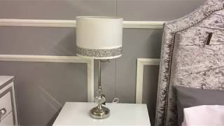 Diamond Glitz Crystal Cut Glass and Chrome Lamp [upl. by Carlick363]