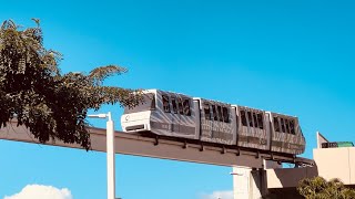 Riding Monorail Train for 1  Pearlridge Center Aeia Oahu Hawaii USA [upl. by Rexferd986]