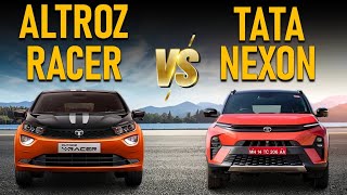 Tata Altroz Racer Vs Nexon Comparison  Antique Auto Car [upl. by Solomon626]