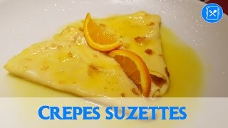 CREPES SUZETTES con salsa de naranja y ron  Cocina al día  Receta 8 [upl. by Middendorf220]