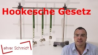 Hookesche Gesetz mit Versuch  Mechanik  Physik  Lehrerschmidt [upl. by Auric]