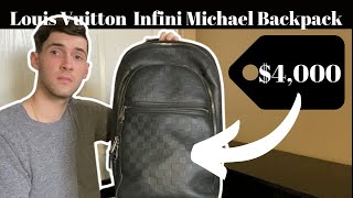 Louis Vuitton Damier Infini Michael Backpack Review [upl. by Kaplan]