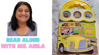 Cocomelon Sound Book  Wheels On The Bus  Cocomelon Music  Learn amp Play With Ms Anila [upl. by Anifares]