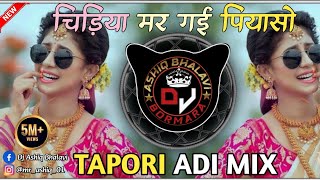 Chidiya Mar Gai Piyaso  New Gondi Song  Dance Mix  Dj Ashiq Bhalavi  Tapori Mix  2024 [upl. by Kaleena]