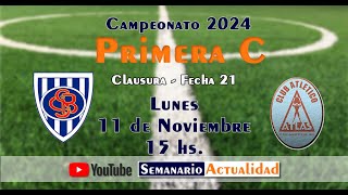 Primera quotCquot Campeonato Clausura 2024  Fecha 21  Sportivo Barracas vs Atlas [upl. by Emelia]