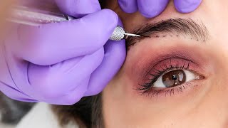 What Microblading Your Eyebrows is REALLY like [upl. by Aramat157]