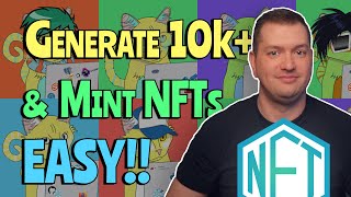 How To Create An ENTIRE NFT Collection 10000 amp MINT In Under 1 Hour Without Coding Knowledge [upl. by Attelocin]