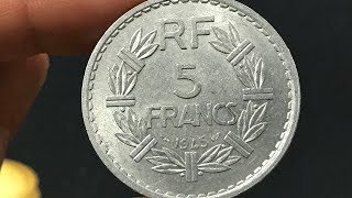 1945 France 5 Francs Coin • Values Information Mintage History and More [upl. by Annairol]