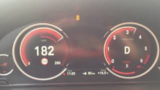 BMW F01 730d 258KM 2014 0243KMH Acceleration German Autobahn [upl. by Infield]