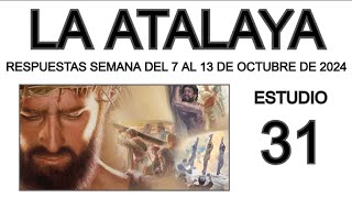 RESPUESTAS DE LA ATALAYA de esta semana [upl. by Alyk988]