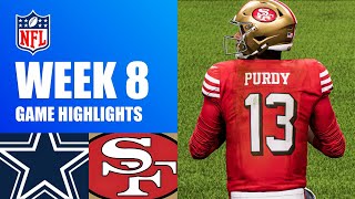 Cowboys vs 49ers Week 8  Madden 25 Simulation Highlights [upl. by Pietrek]